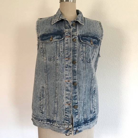 Gianni Bini S denim oversized  Vest - Picture 5 of 8